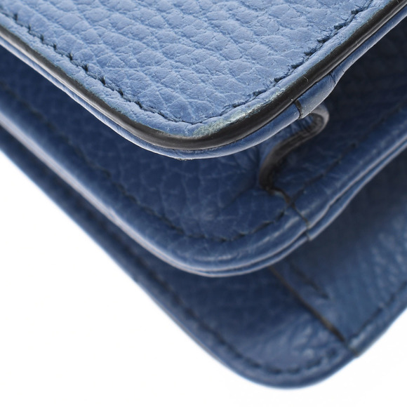 Gucci Interlocking Chain Shoulder Bag Blue - Picture 7 of 12